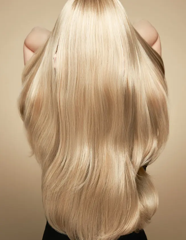 Blonde hair